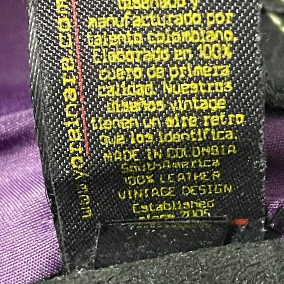 Yo Reinare Black Leather Bag - Made in Columbia - Picture 15 of 16